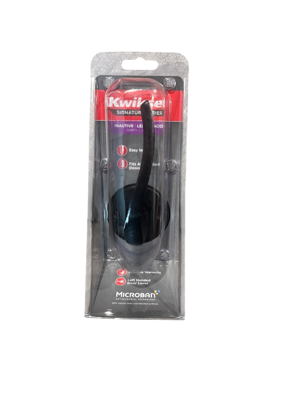 Kwikset Signature Sedona Matte Black Door Handle Left-Handed 788SEL NEW